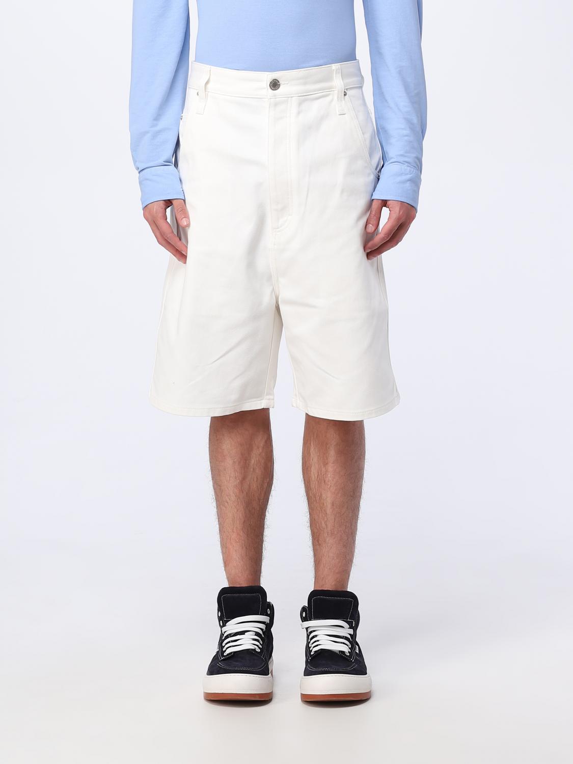 Ami Paris White Cotton Bermuda Shorts main image 0