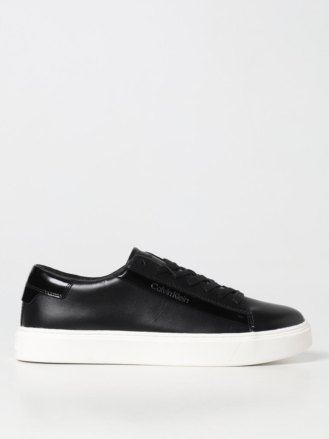 CALVIN KLEIN SNEAKERS: Sneakers Calvin Klein in pelle, Nero - Img 1