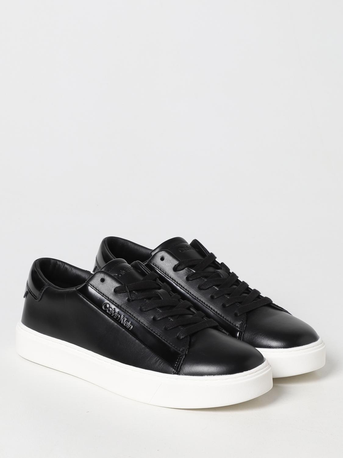 CALVIN KLEIN SNEAKERS: Sneakers Calvin Klein in pelle, Nero - Img 2