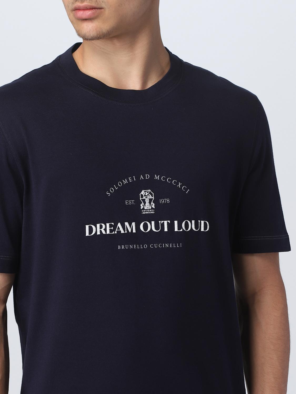 Brunello Cucinelli cotton T-shirt - Cobalt | MTS798431 | GIGLIO.COM