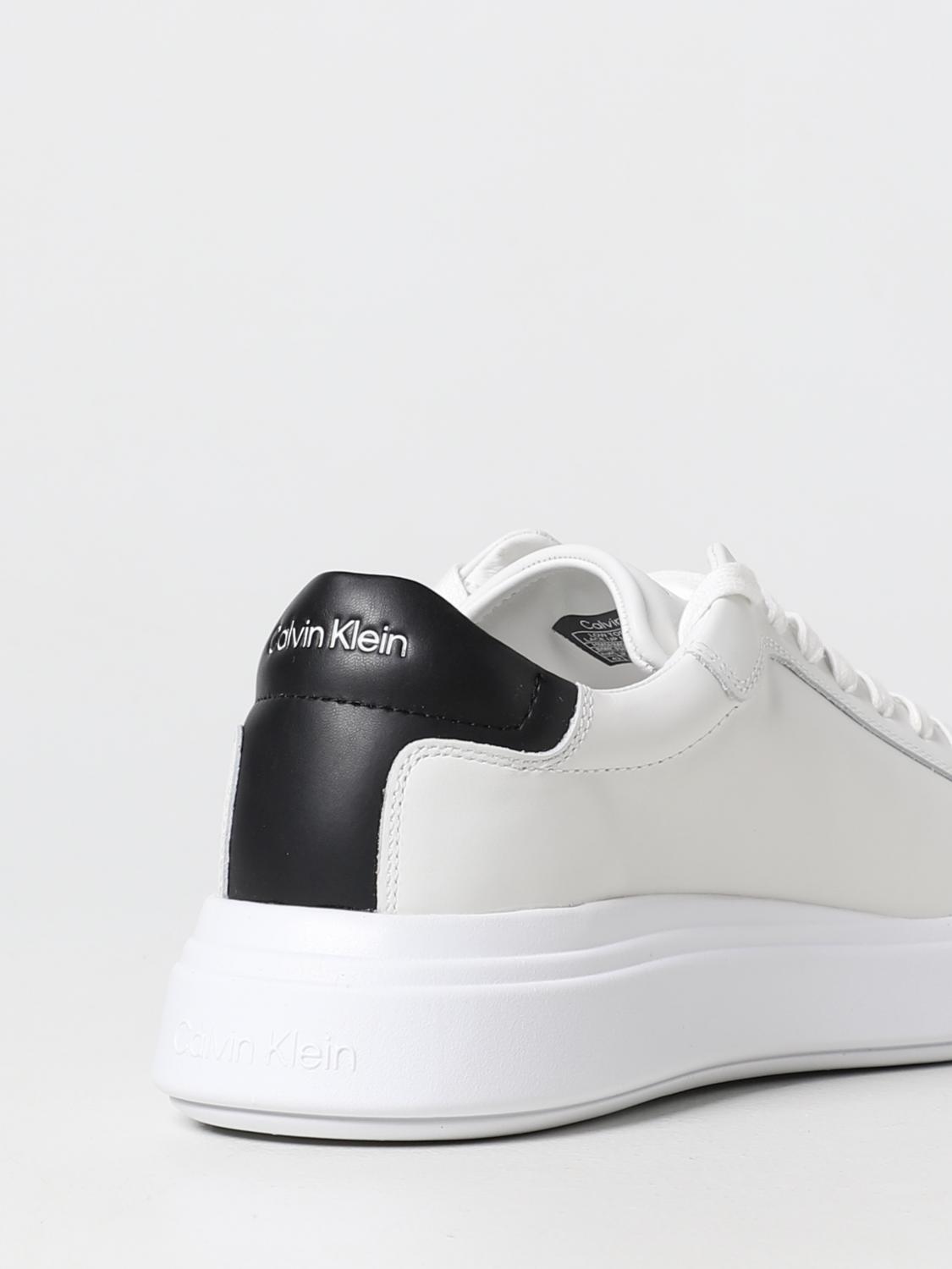 CALVIN KLEIN SNEAKERS: Sneakers Calvin Klein in pelle, Bianco - Img 3