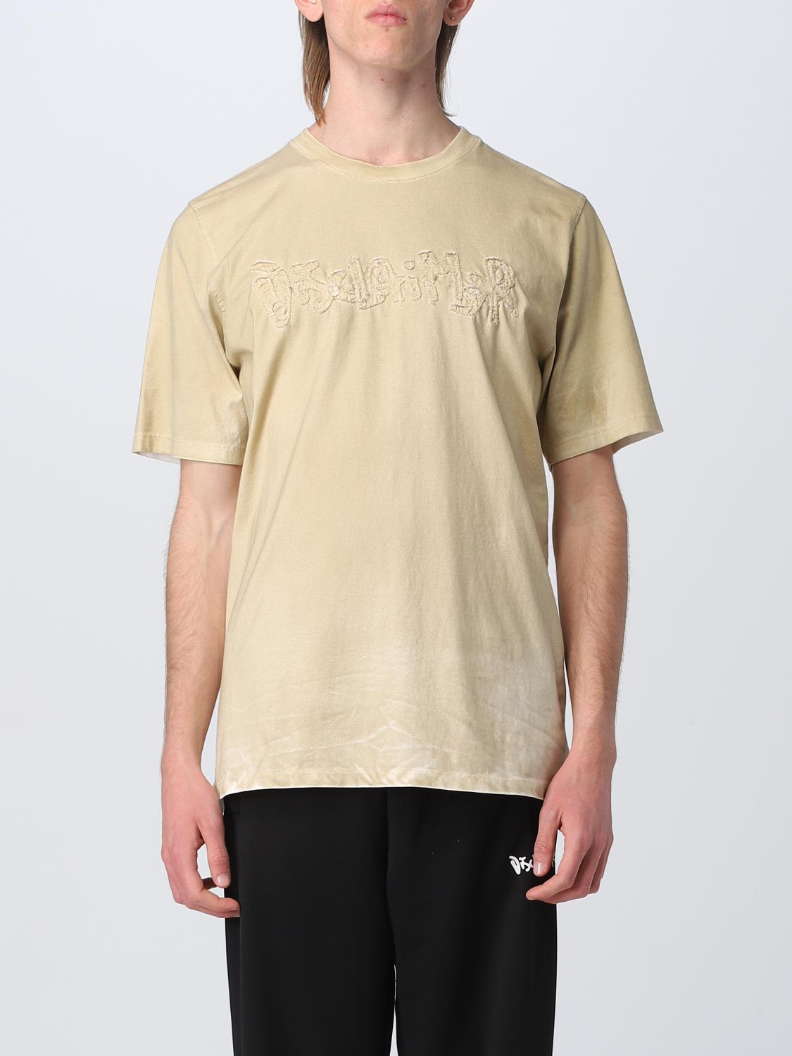 DISCLAIMER: T-shirt men - Beige | Disclaimer t-shirt