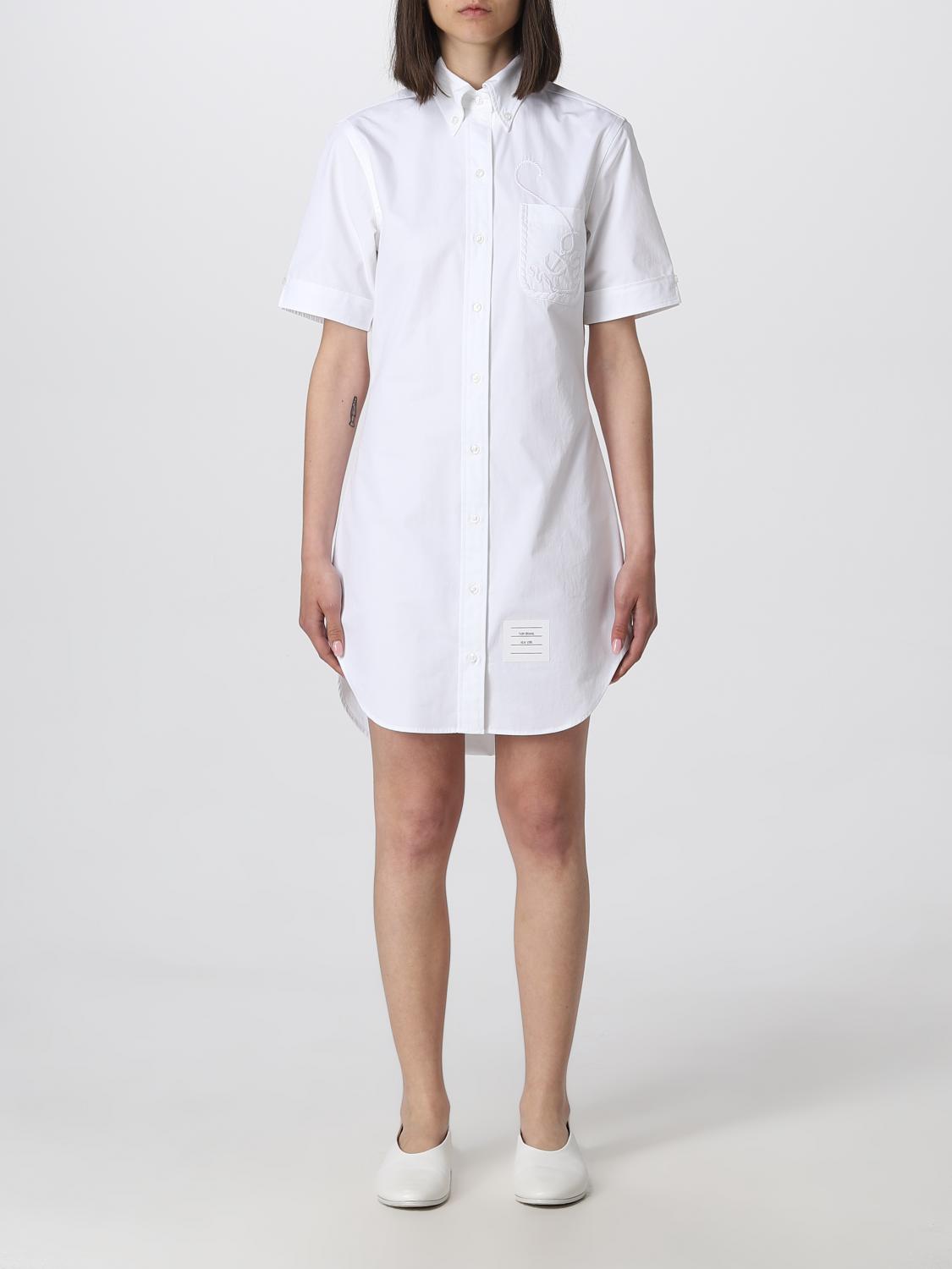 THOM BROWNE ABITO: Abito donna Thom Browne, Bianco - Img 1