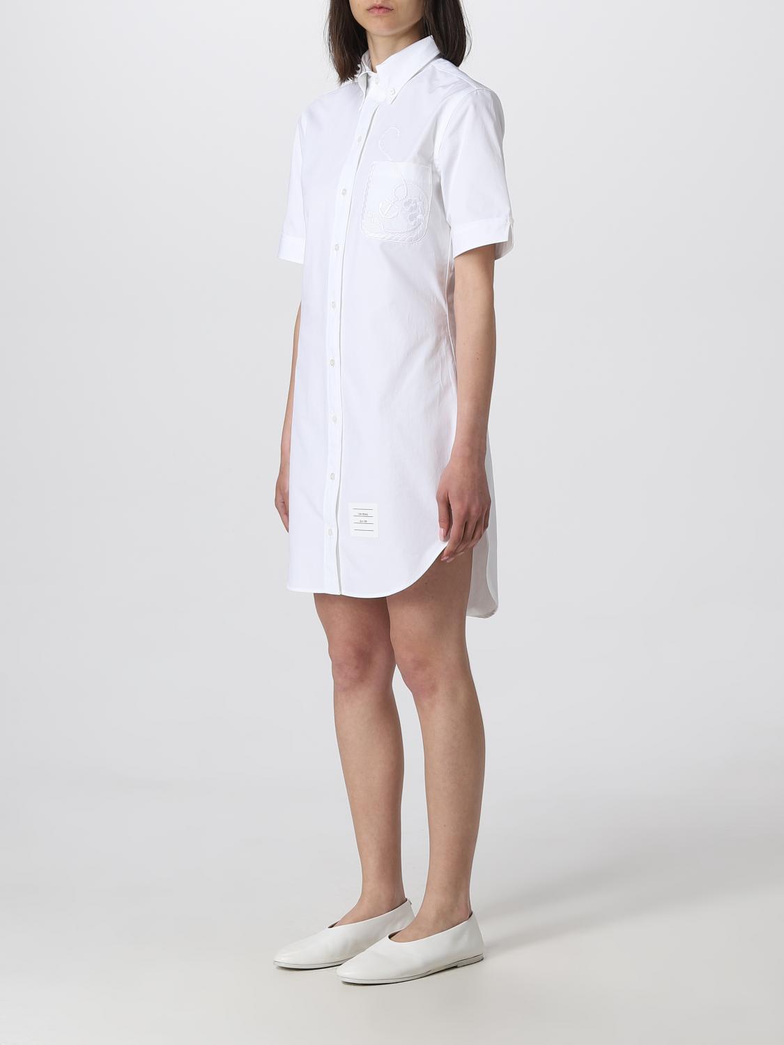 THOM BROWNE ABITO: Abito donna Thom Browne, Bianco - Img 3