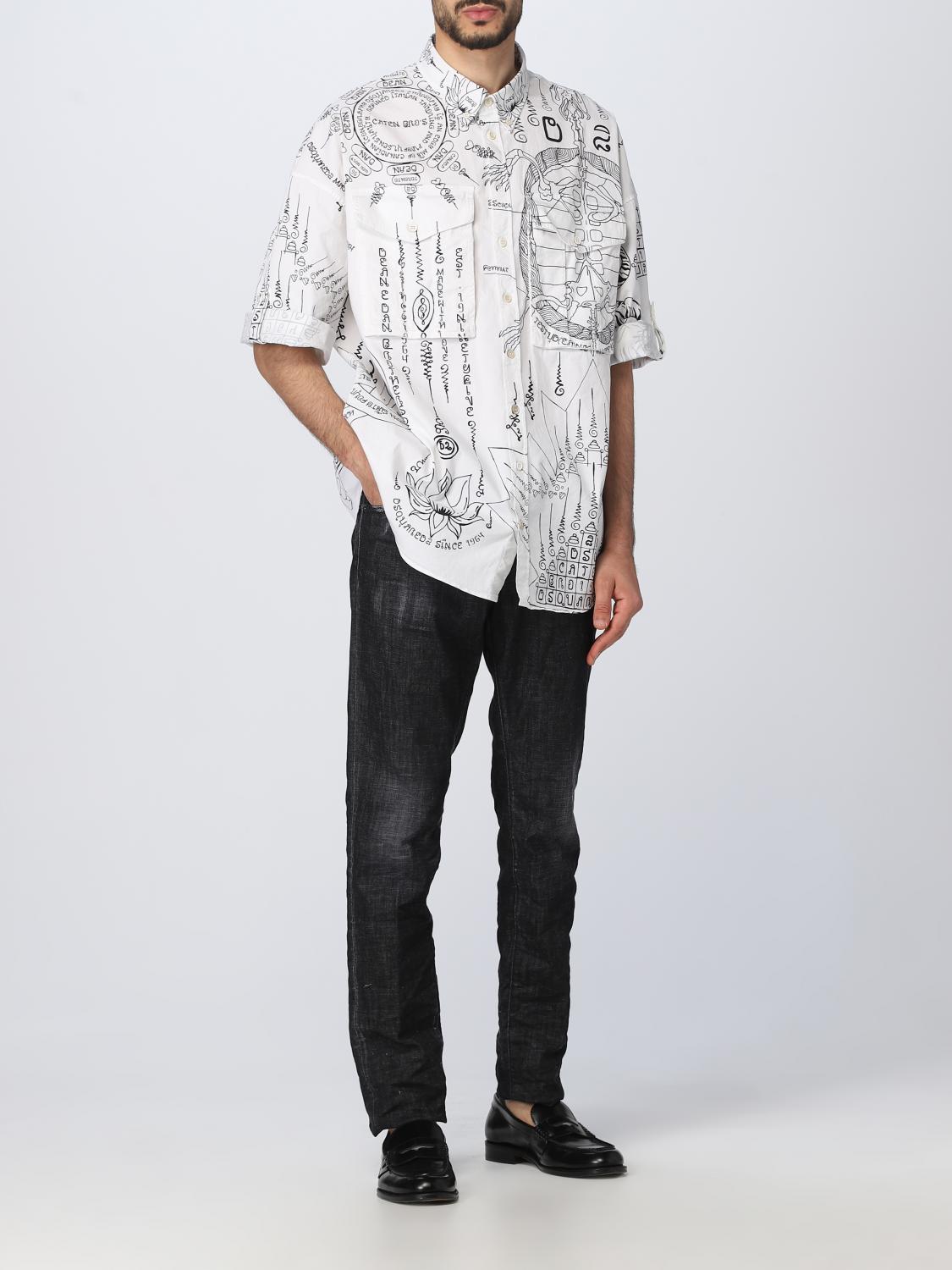 DSQUARED2 SHIRT: Dsquared2 shirt in stretch cotton, White - Img 2