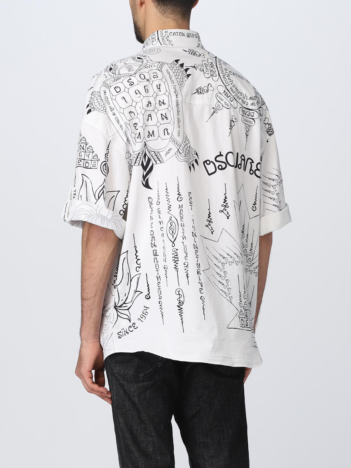 DSQUARED2 SHIRT: Dsquared2 shirt in stretch cotton, White - Img 3