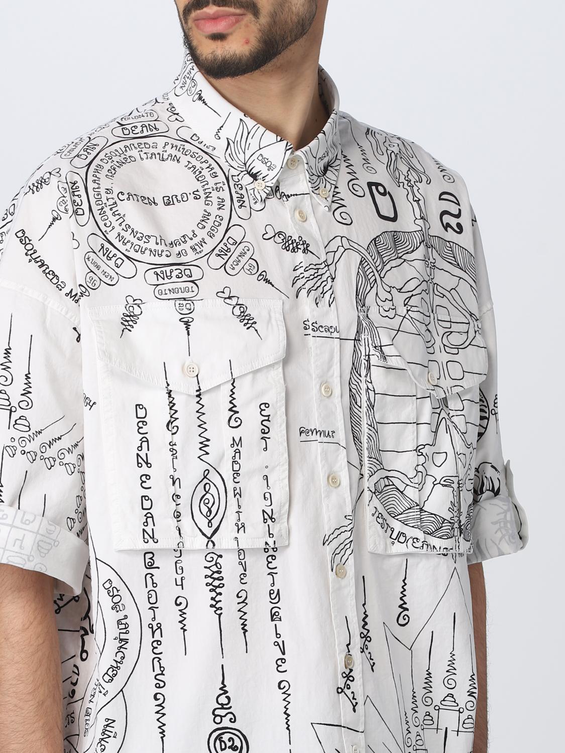 DSQUARED2 SHIRT: Dsquared2 shirt in stretch cotton, White - Img 5