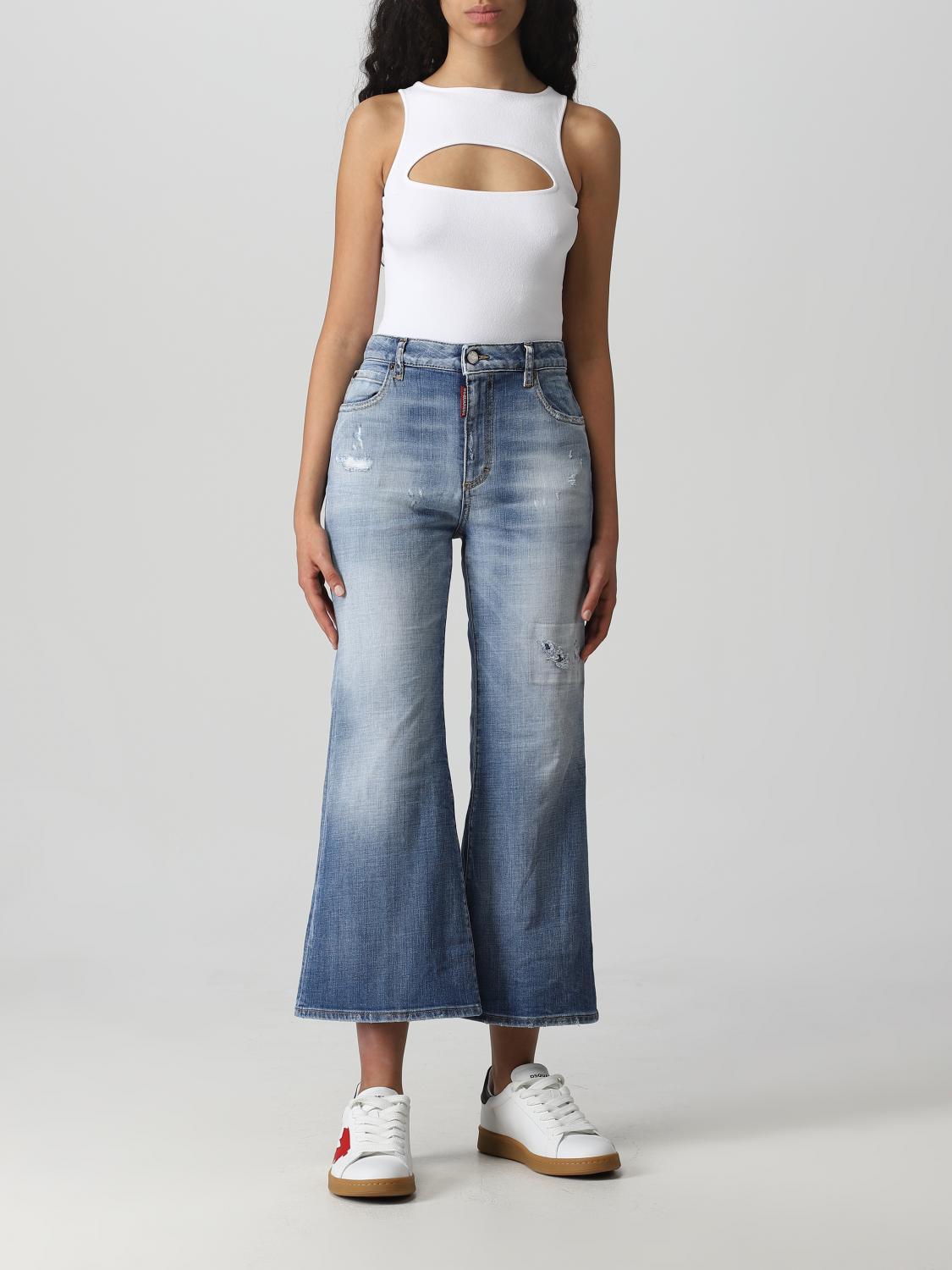 DSQUARED2 JEANS: Jeans Dsquared2 in denim, Blue Navy - Img 2