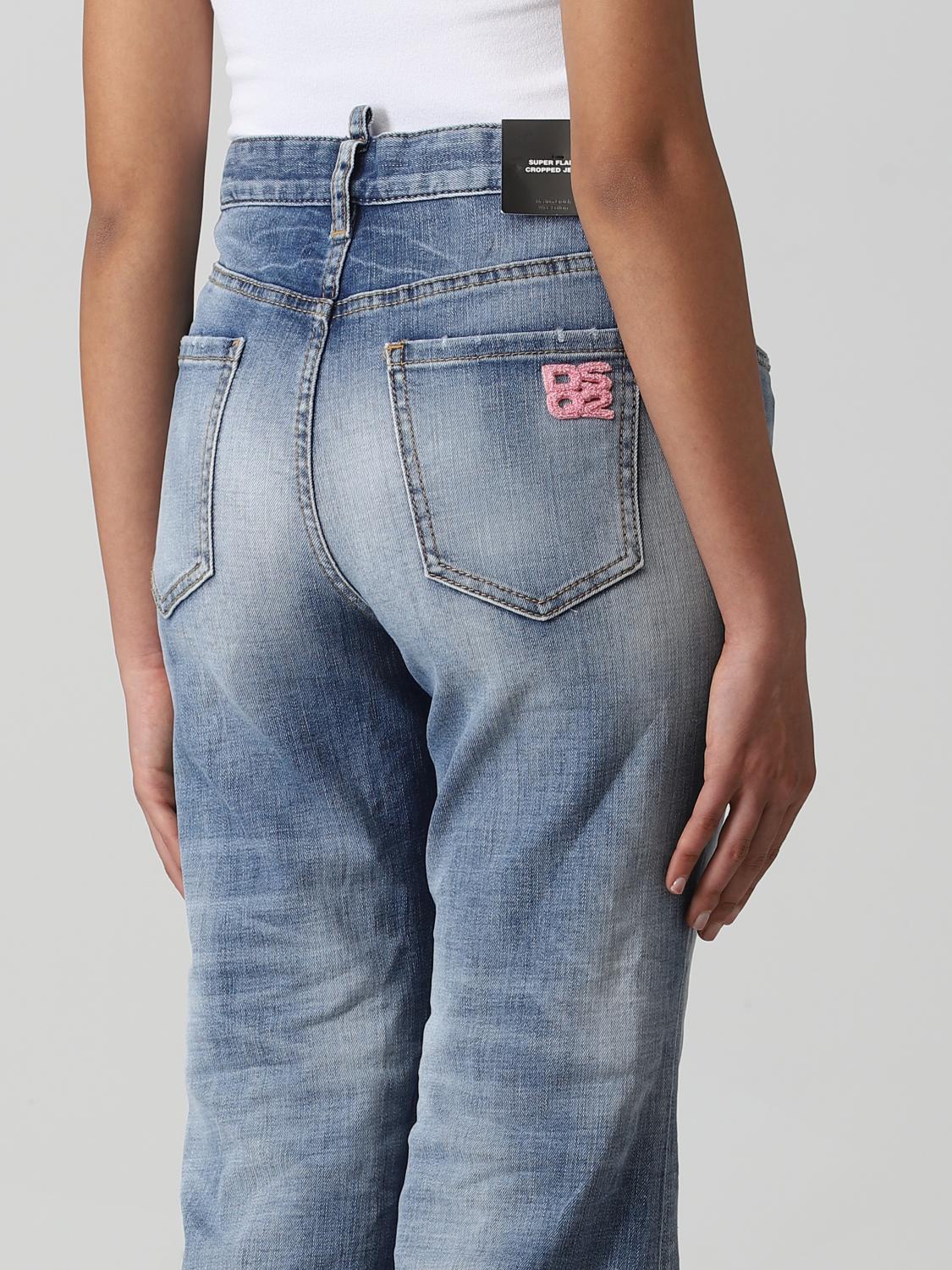 DSQUARED2 JEANS: Jeans Dsquared2 in denim, Blue Navy - Img 4