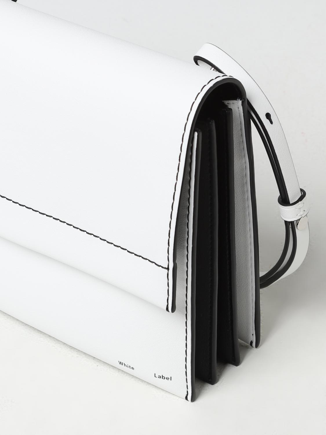 PROENZA SCHOULER BORSA A TRACOLLA: Borsa Accordion Proenza Schouler in pelle liscia, Bianco - Img 3