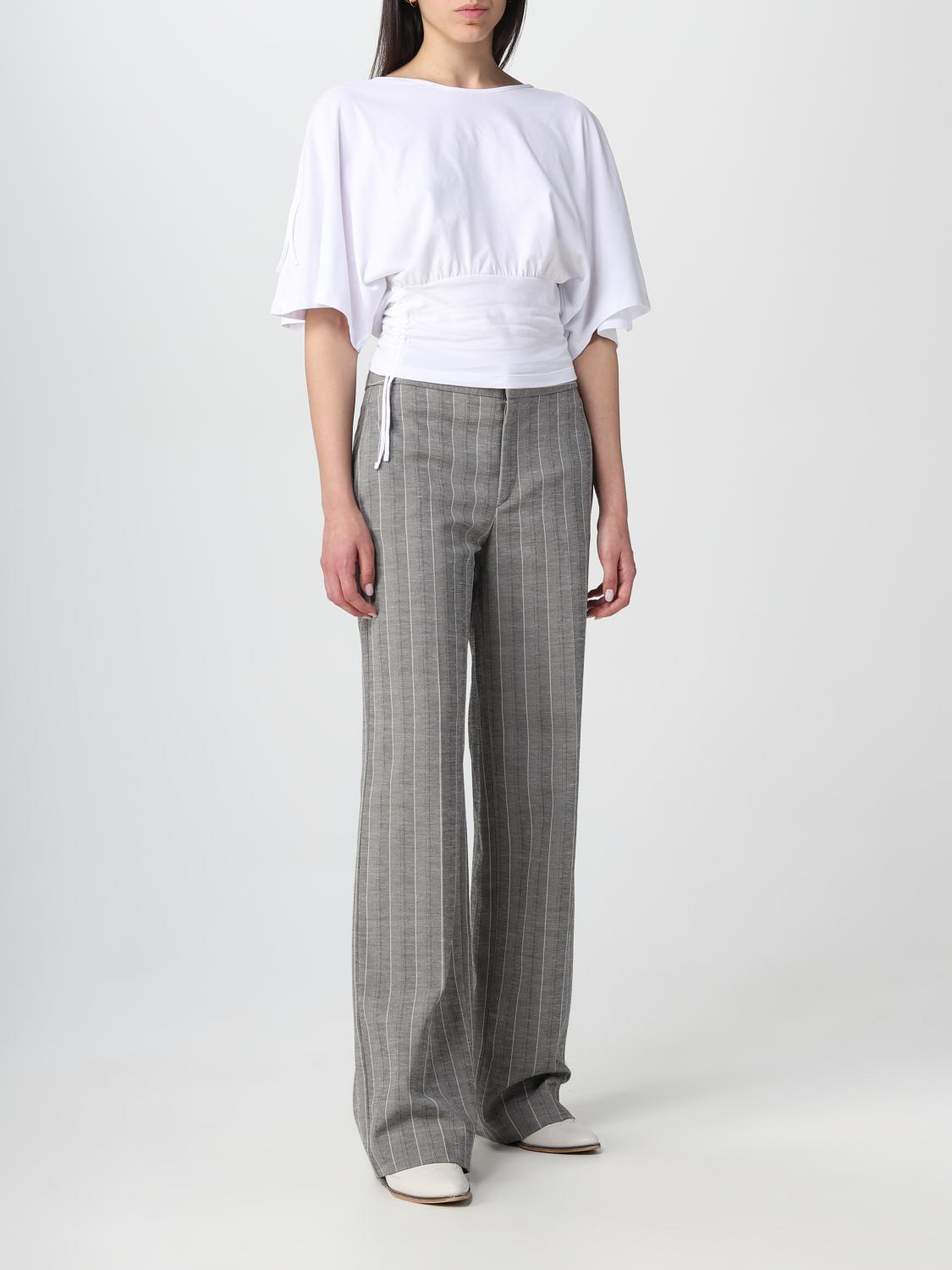 パンツ ISABEL MARANT Woman Pants Grey PA0030FBA1F19I 02GY Isabel Marantアウトレット:パンツ レディース - グレー