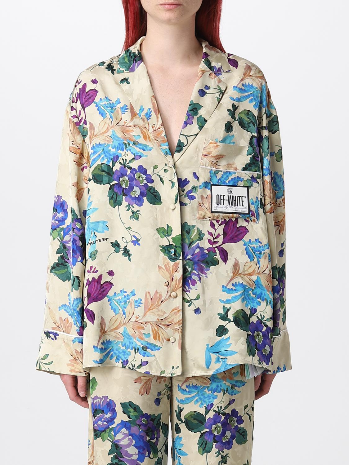 OFF-WHITE HEMDBLUSE: Hemdbluse damen Off-white, Sand - Img 1