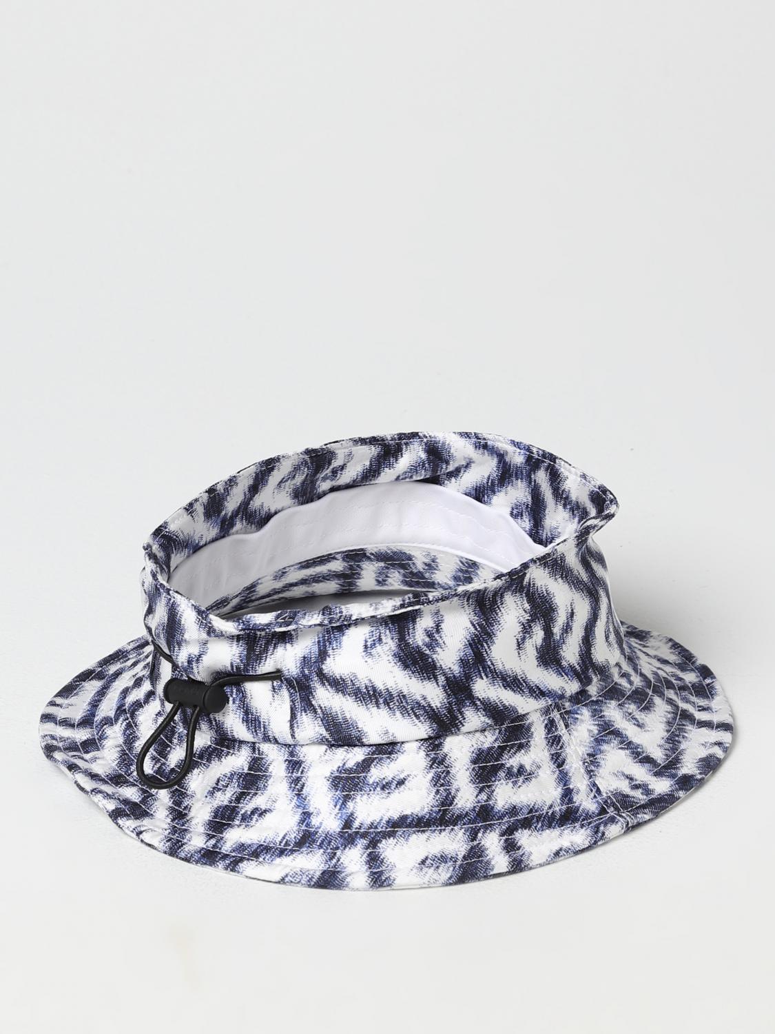 FENDI HAT: Fendi visor in silk with all-over FF monogram, Multicolor - Img 2