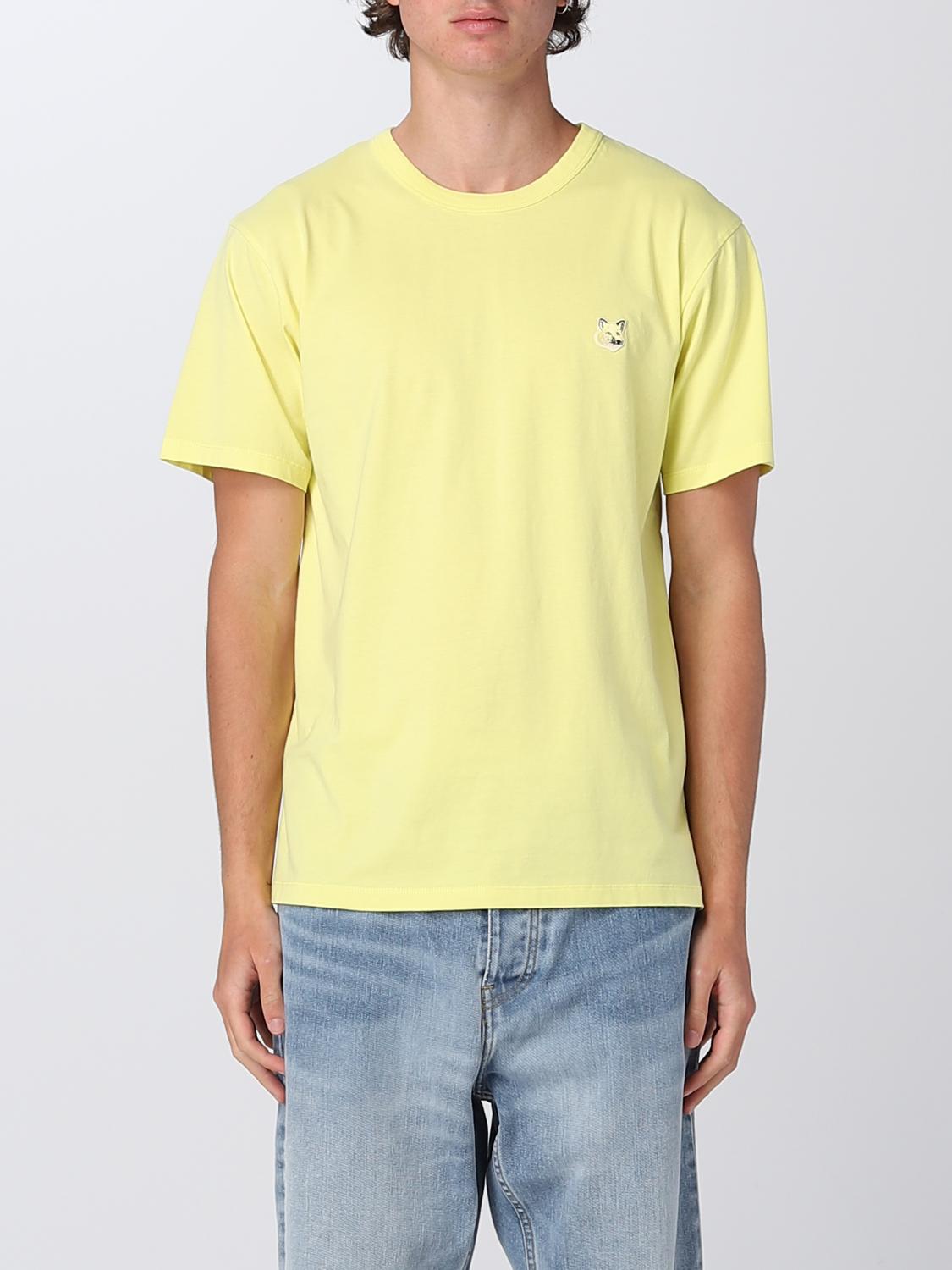 Tシャツ・カットソー MAISON KITSUNE Men T Shirts LM00110KJ0008 0116 Yellow om00121kj0118-0074_1.jpg
