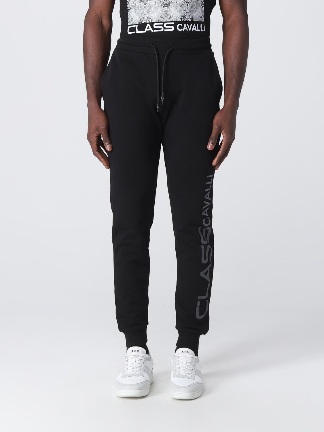 CLASS ROBERTO CAVALLI: Pantalone uomo Nero Pantaloni Class