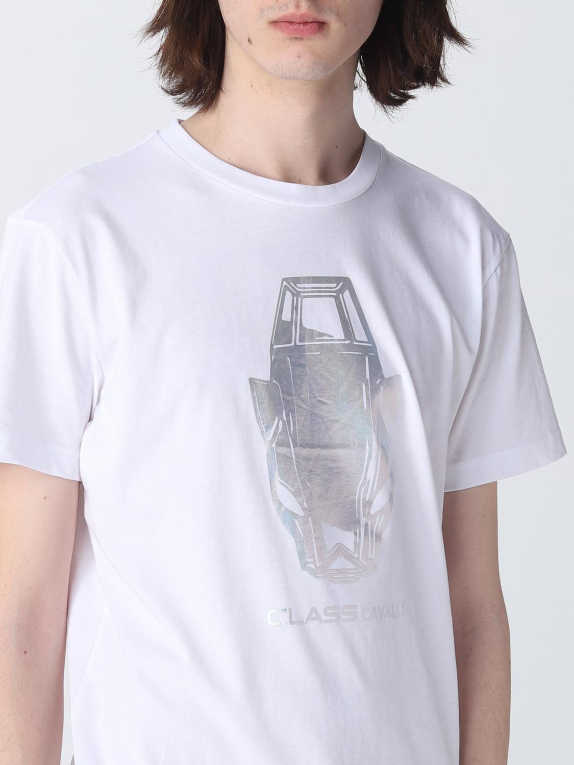 CLASS ROBERTO CAVALLI T-SHIRT: T-shirt men Class Roberto Cavalli, White - Img 3
