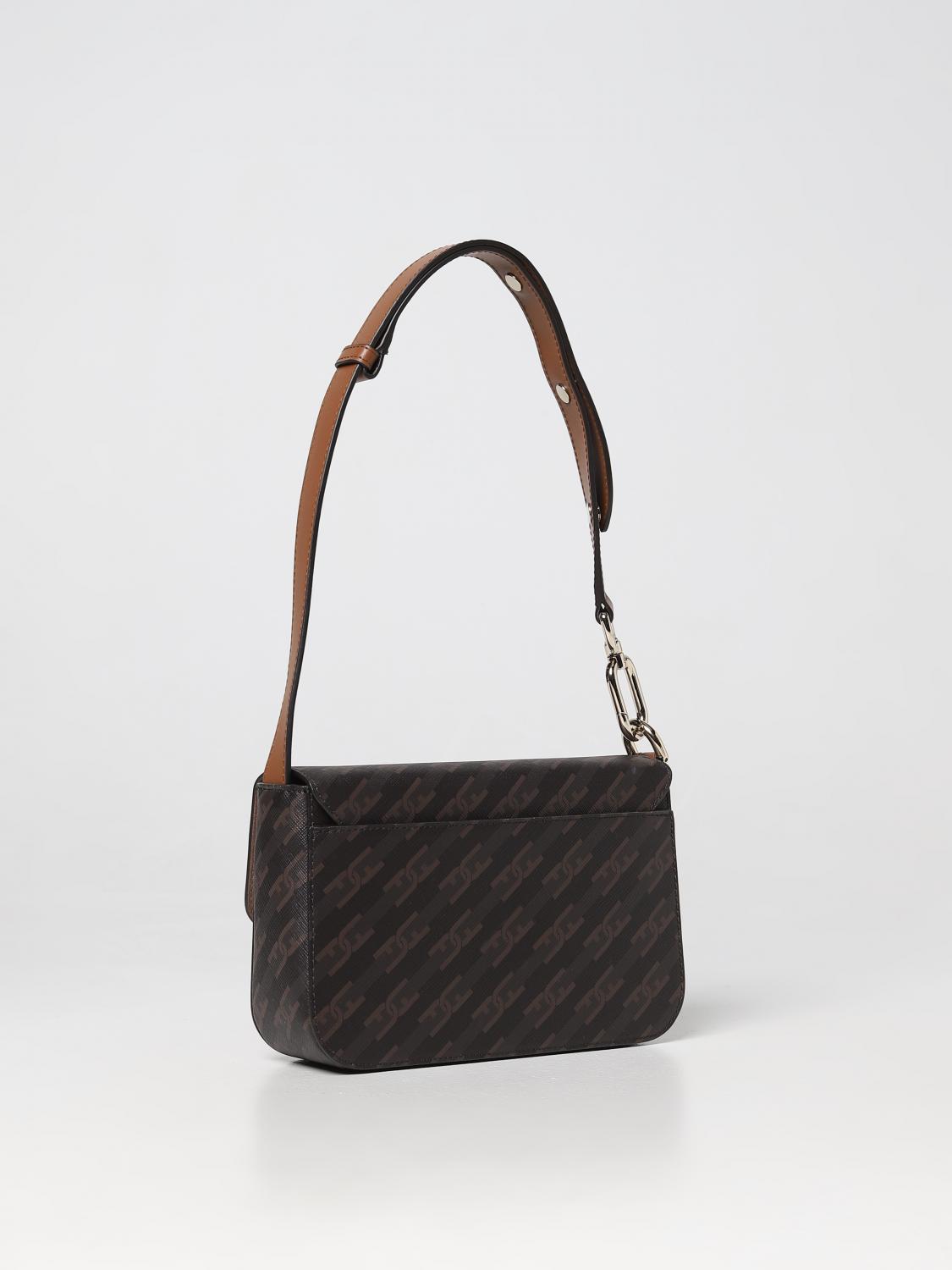 FURLA BORSA A SPALLA: Borsa Metropolis Furla in tessuto spalmato, Caffe - Img 2