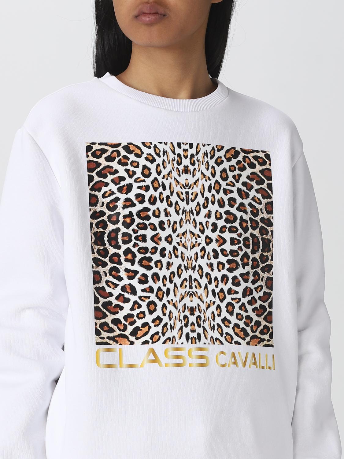 CLASS ROBERTO CAVALLI SUDADERA: Sudadera mujer Class Roberto Cavalli, Blanco - Img 3