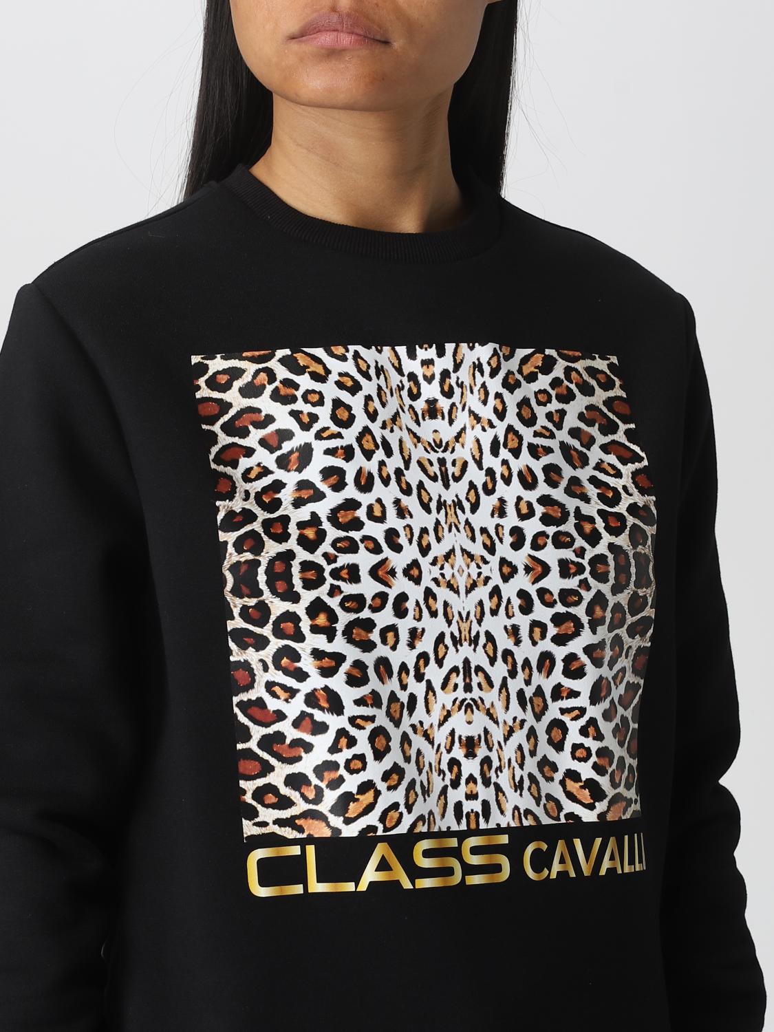 CLASS ROBERTO CAVALLI: Sweatshirt woman - Black | Class Roberto