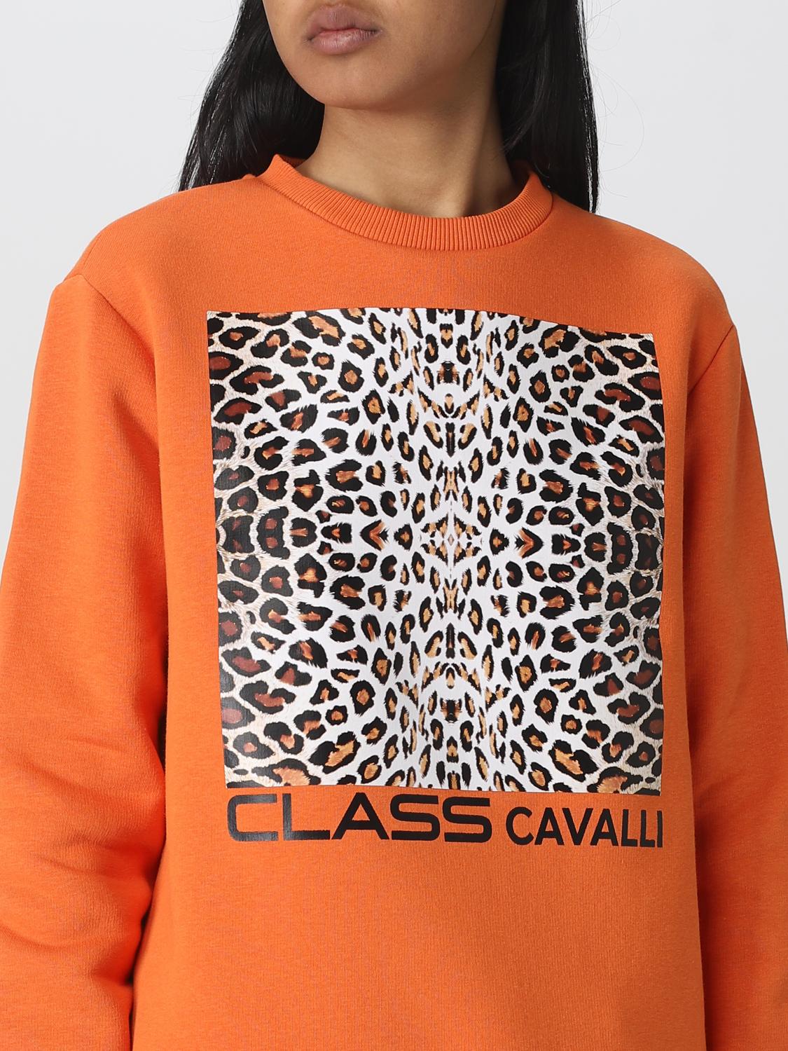 CLASS ROBERTO CAVALLI SUDADERA: Sudadera mujer Class Roberto Cavalli, Naranja - Img 3