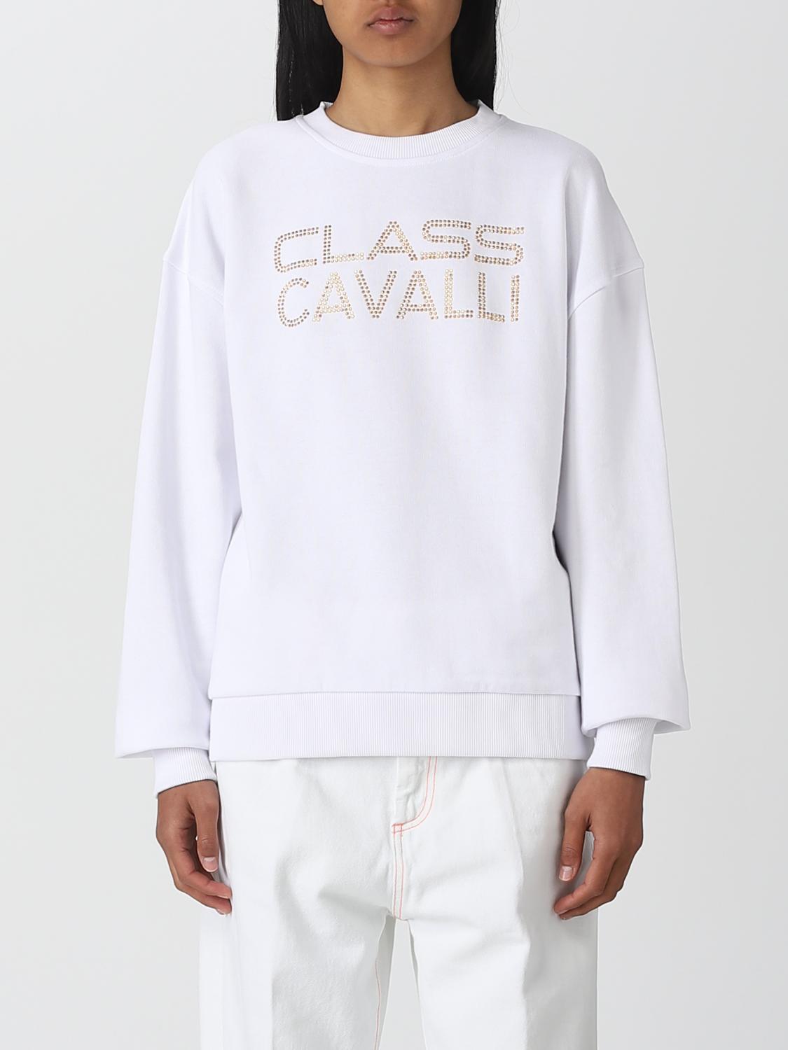 CLASS ROBERTO CAVALLI SUDADERA: Sudadera mujer Class Roberto Cavalli, Blanco - Img 1