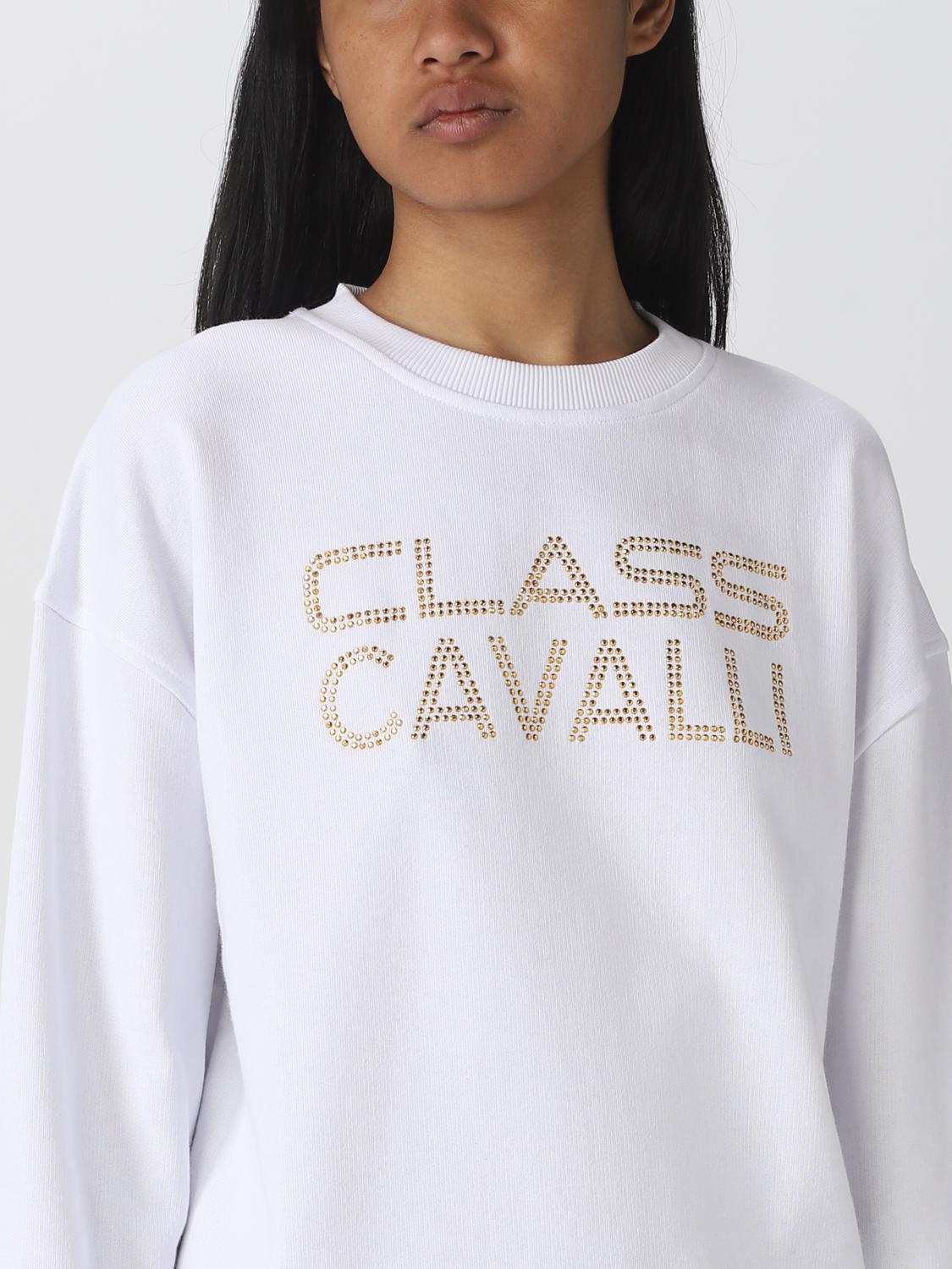 CLASS ROBERTO CAVALLI SUDADERA: Sudadera mujer Class Roberto Cavalli, Blanco - Img 3