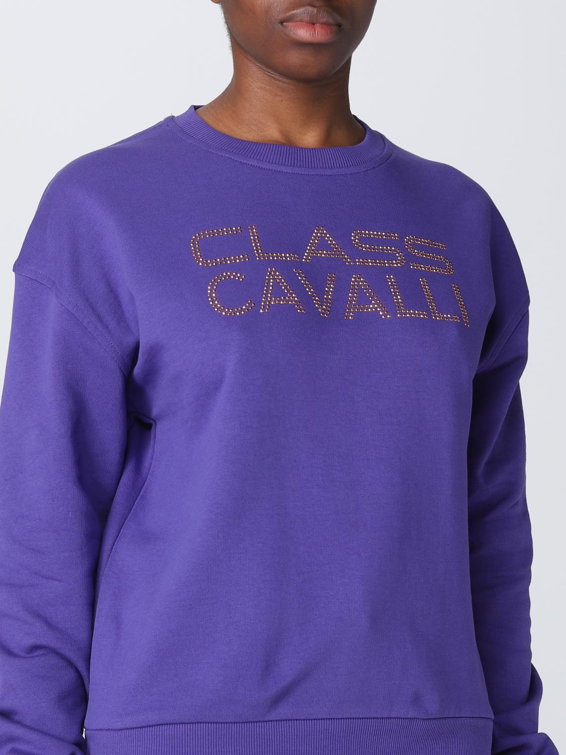 CLASS ROBERTO CAVALLI SUDADERA: Sudadera mujer Class Roberto Cavalli, Violeta - Img 3
