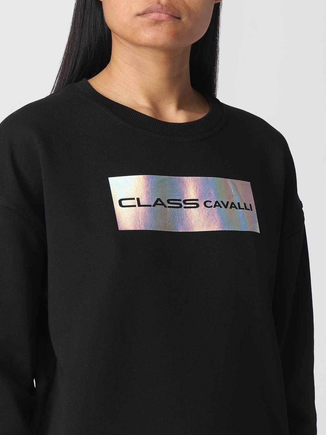 CLASS ROBERTO CAVALLI SUDADERA: Sudadera mujer Class Roberto Cavalli, Negro - Img 3