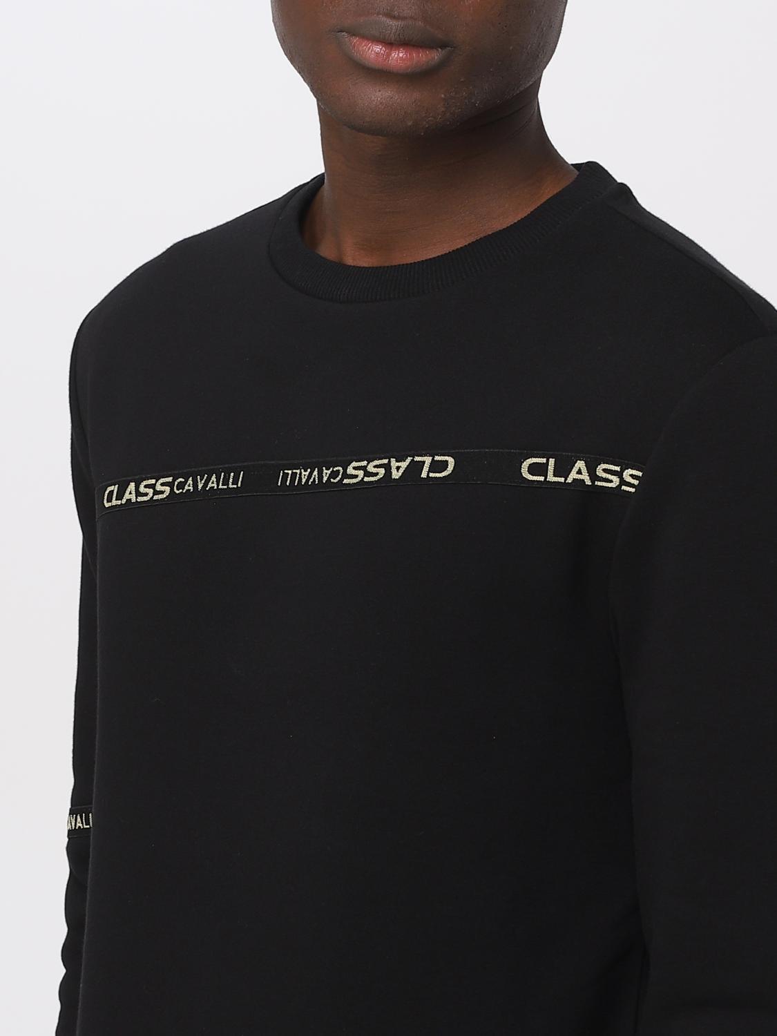 Class Roberto Cavalli Sweatshirt men - Black | PXT66A-CF010