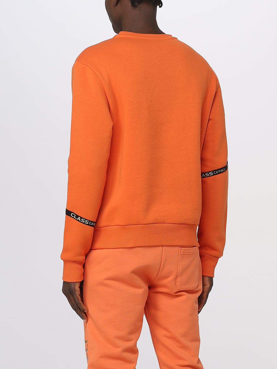 CLASS ROBERTO CAVALLI SWEATSHIRT: Sweatshirt men Class Roberto Cavalli, Orange - Img 2