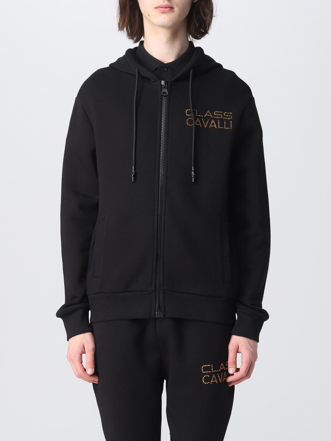 Class Roberto Cavalli Sweatshirt men - Black | PXT66P-CF010