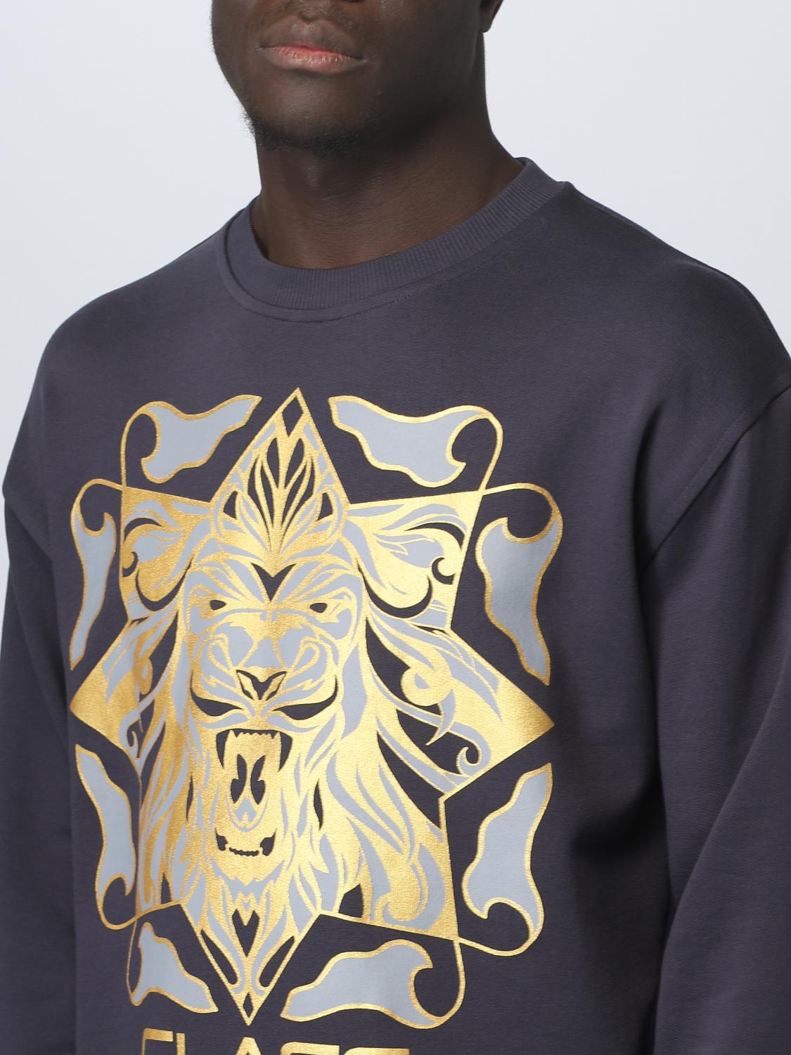 CLASS ROBERTO CAVALLI SUDADERA: Sudadera hombre Class Roberto Cavalli, Azul Oscuro - Img 3