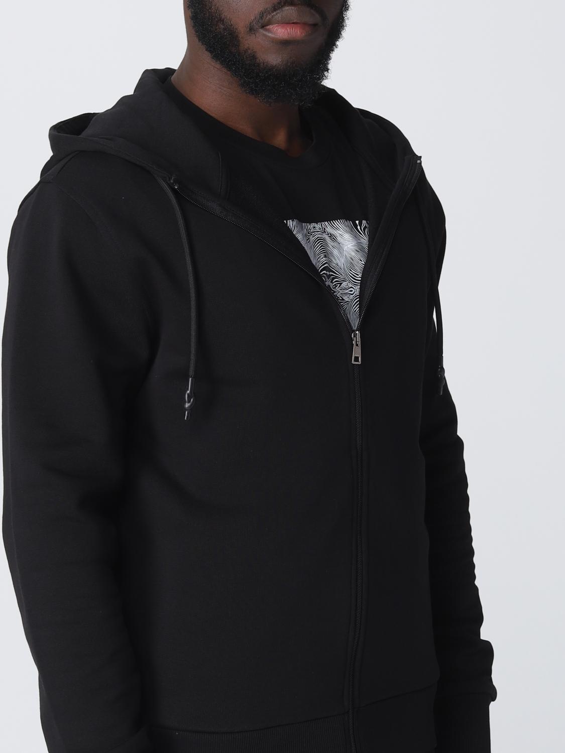 CLASS ROBERTO CAVALLI SUDADERA: Sudadera hombre Class Roberto Cavalli, Negro - Img 4