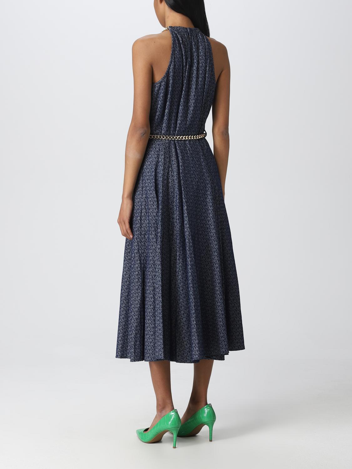 Michael Kors dress in denim - Blue | MS381JC8BM | GIGLIO.COM