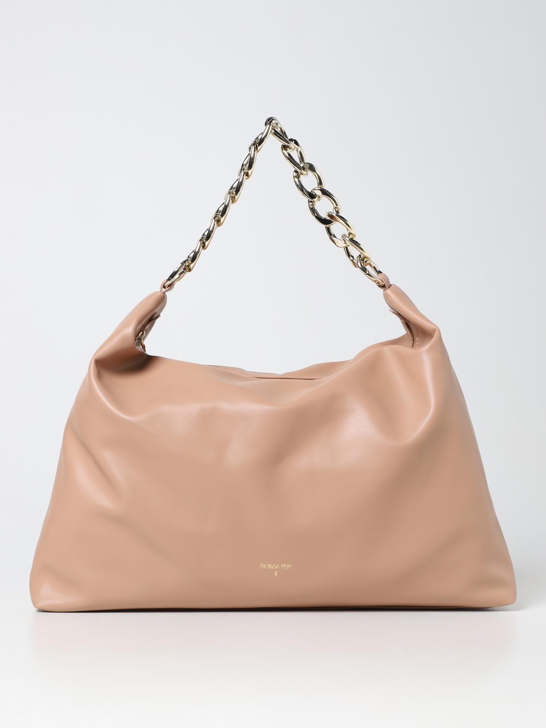 PATRIZIA PEPE BORSA A SPALLA: Borsa Patrizia Pepe in nappa sintetica, Rosa - Img 1