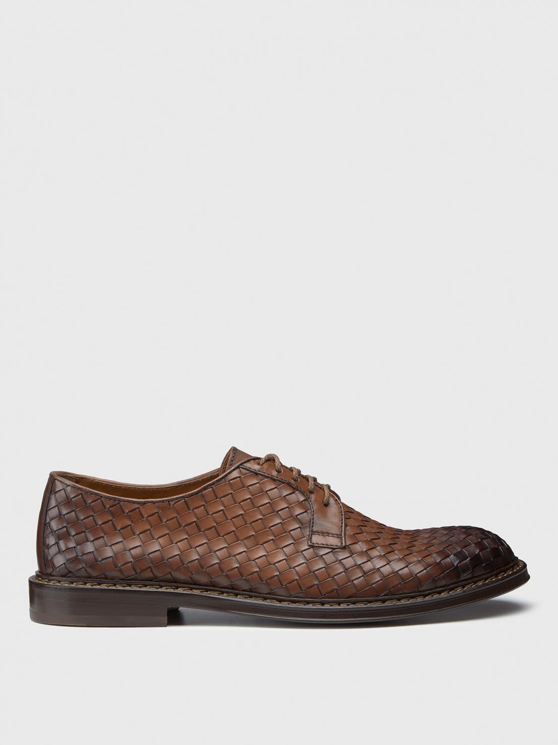 DOUCAL'S CHAUSSURES DE VILLE: Derbies Doucal's en cuir tressé, Cuir - Img 1