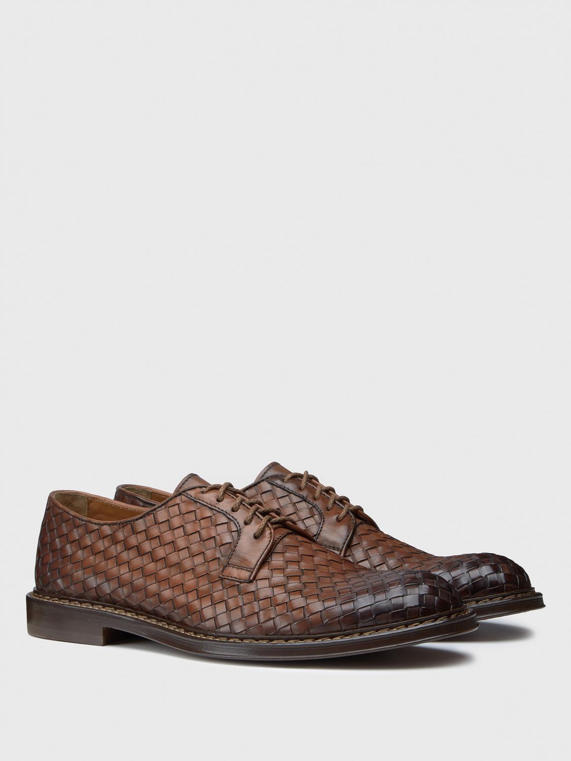 DOUCAL'S CHAUSSURES DE VILLE: Derbies Doucal's en cuir tressé, Cuir - Img 2