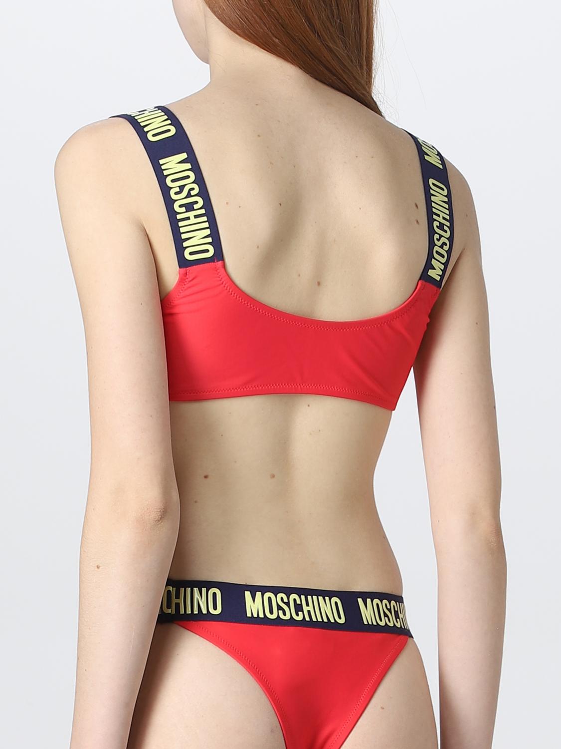 MOSCHINO SWIM: Swimsuit woman Red Moschino Swim swimsuit
