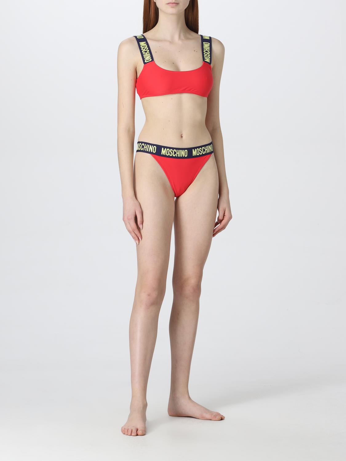 Swimsuit woman Moschino Swim Red