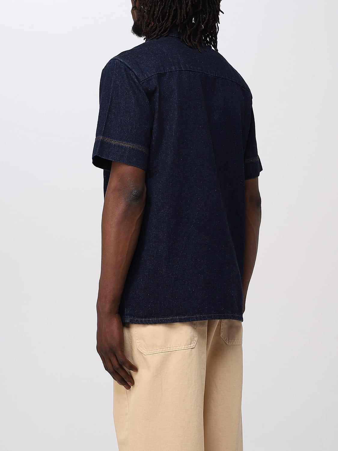A.P.C. CAMICIA: Camicia A.P.C. in denim, Blue - Img 2