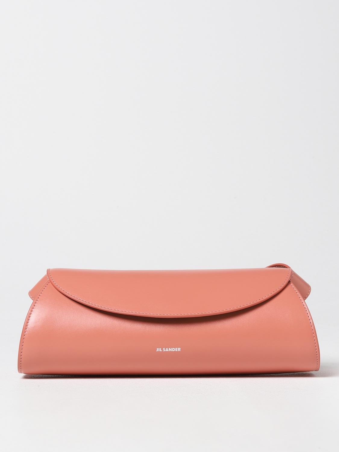 JIL SANDER BORSA A SPALLA: Borsa Cannolo Jil Sander in pelle palmellata, Marrone - Img 1