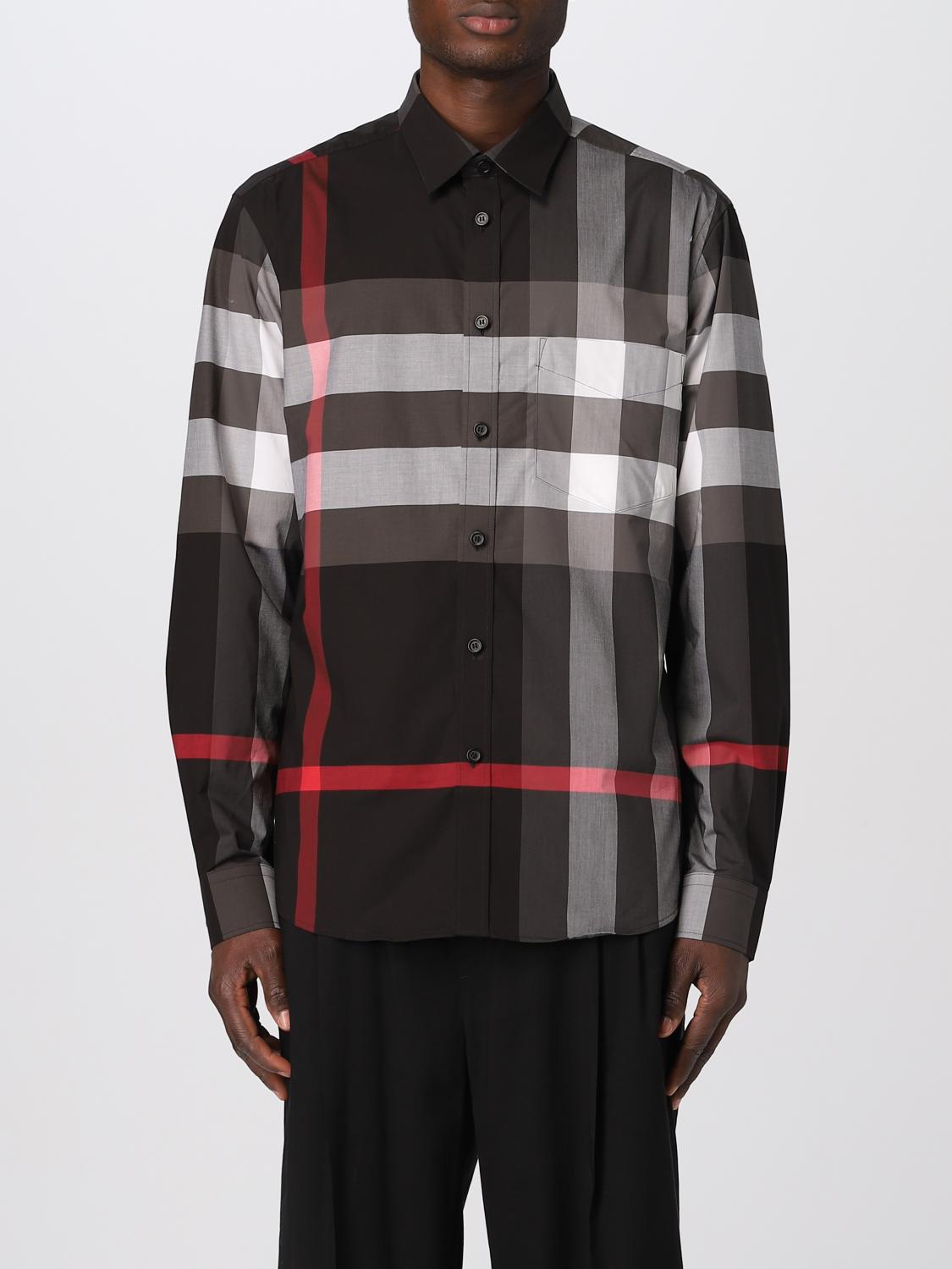 Burberry 値下げしました BURBERRY: stretch cotton poplin shirt - Grey | Burberry