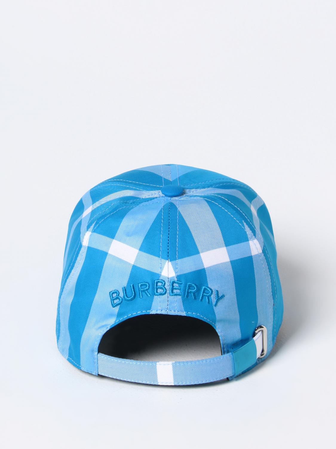 Burberry hat in printed cotton - Blue | 8069367 | GIGLIO.COM display picture 2