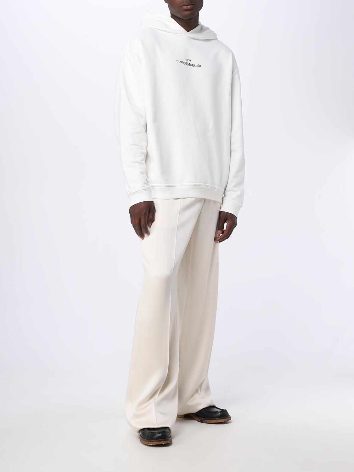 MAISON MARGIELA FELPA: Felpa Maison Margiela in cotone, Bianco - Img 2