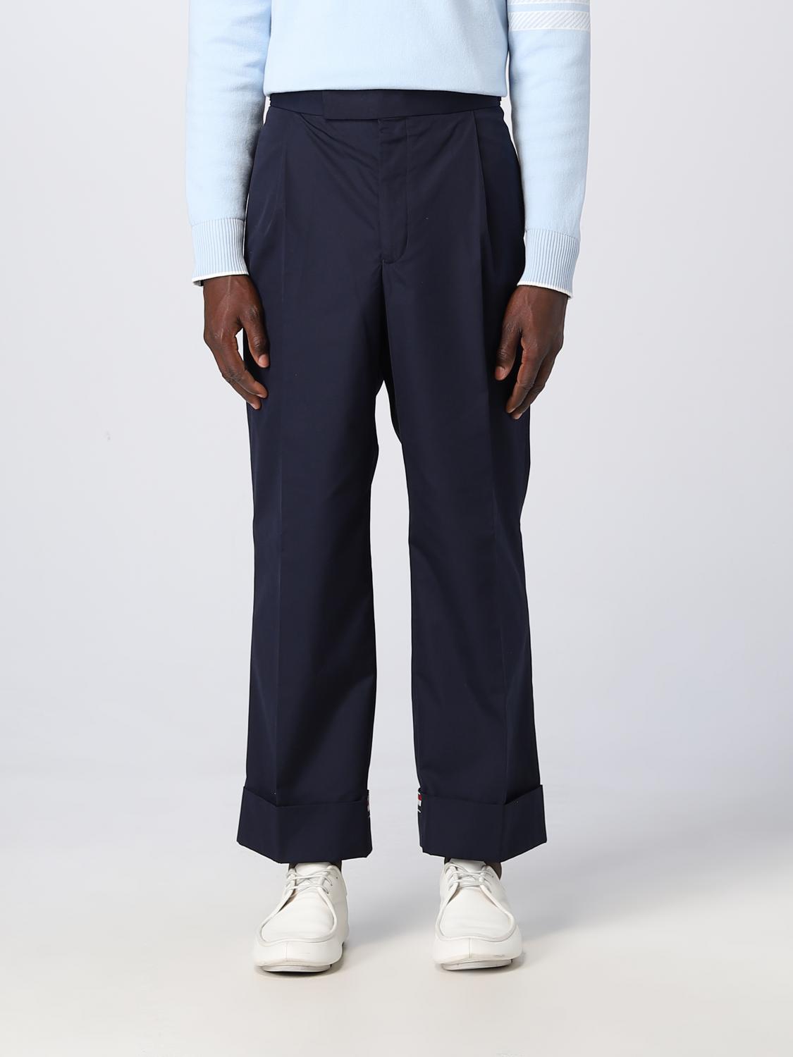 THOM BROWNE PANTS: Pants men Thom Browne, Blue - Img 1
