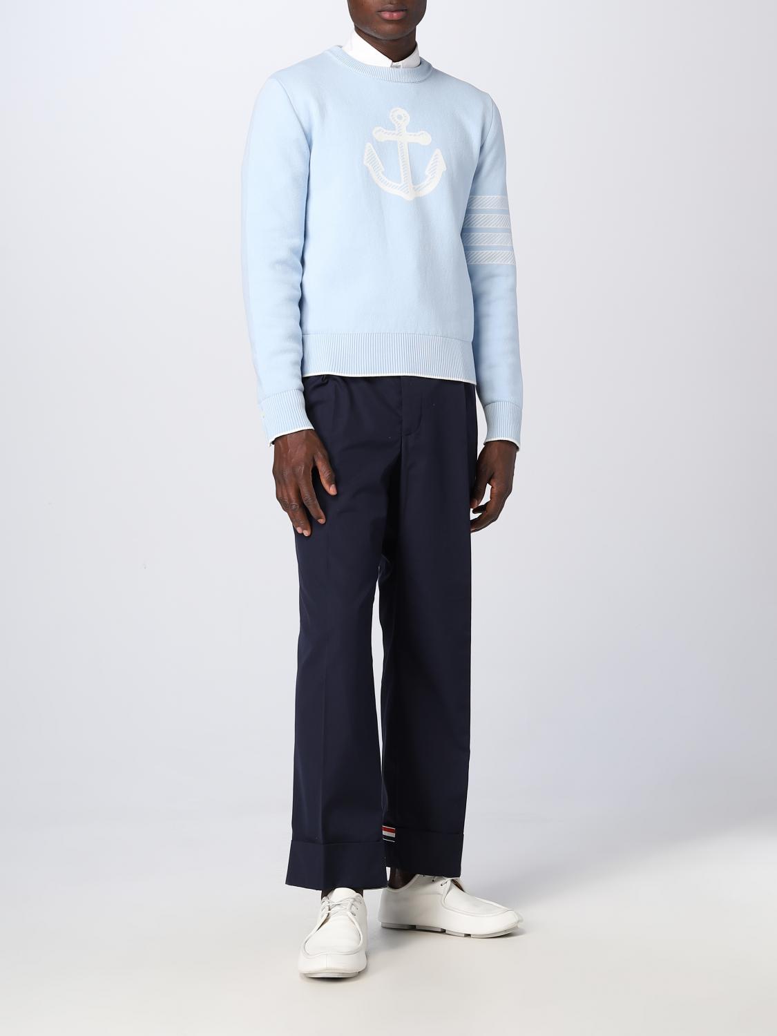 THOM BROWNE PANTS: Pants men Thom Browne, Blue - Img 2