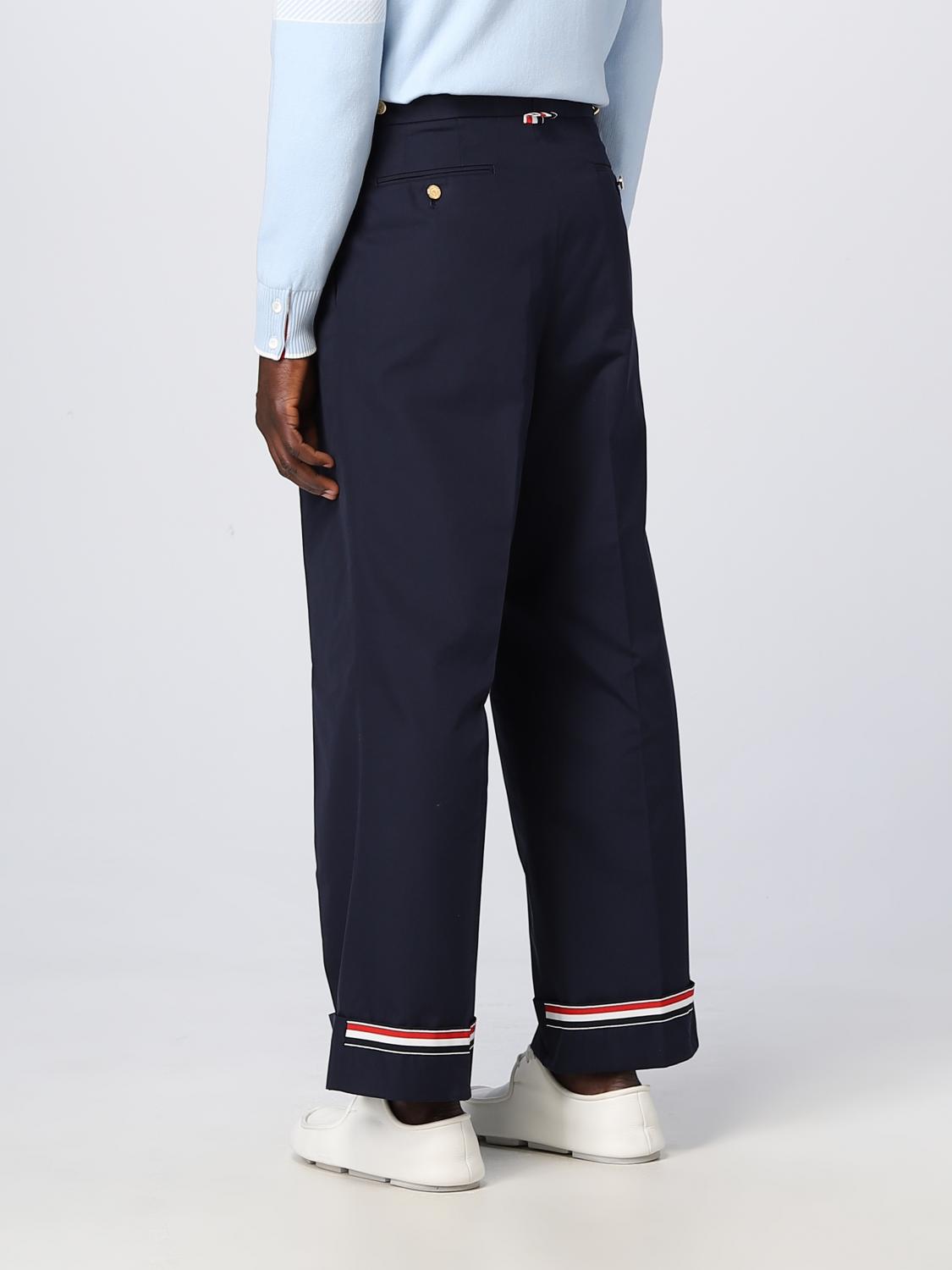 THOM BROWNE PANTS: Pants men Thom Browne, Blue - Img 3