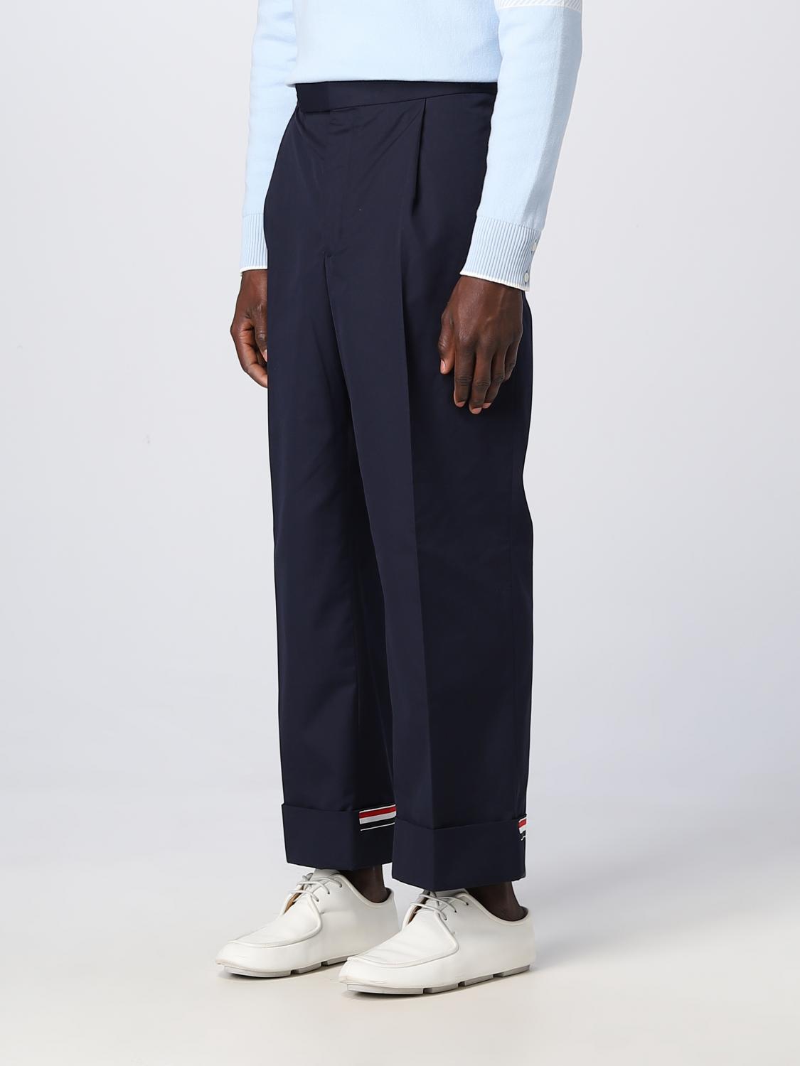 THOM BROWNE PANTS: Pants men Thom Browne, Blue - Img 4