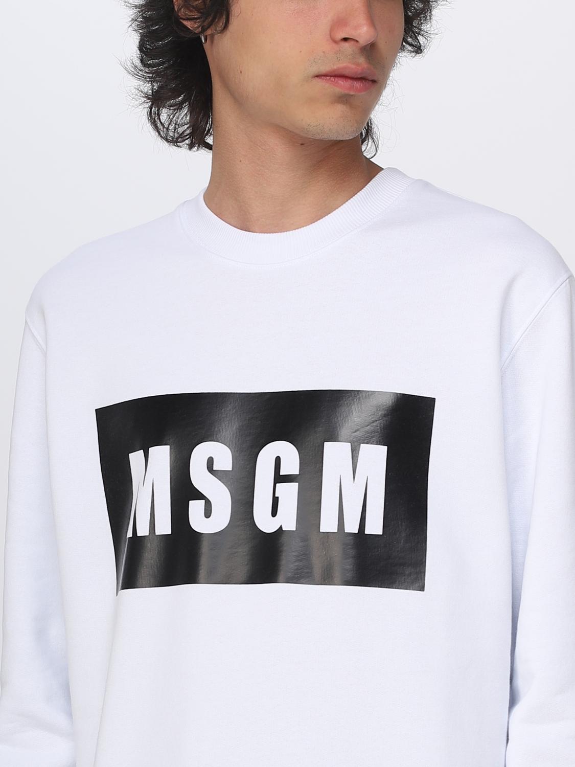 MSGM JERSEY: Jersey hombre MSGM, Blanco - Img 4
