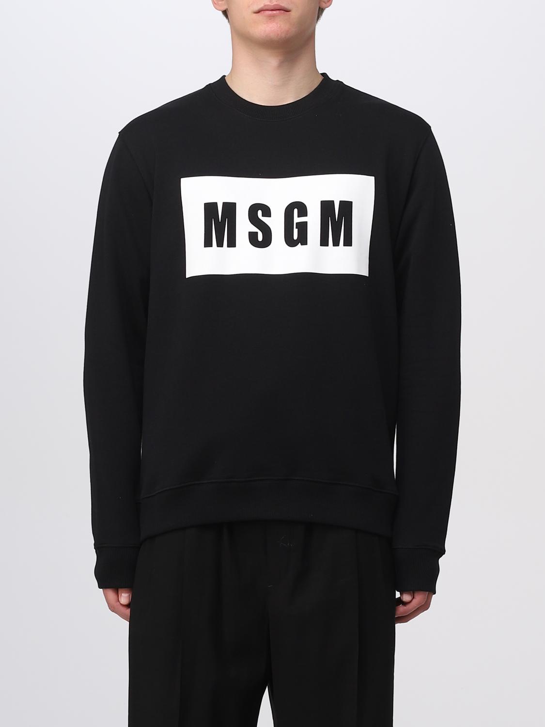 MSGM MAGLIA: Felpa MSGM in cotone, Nero - Img 1